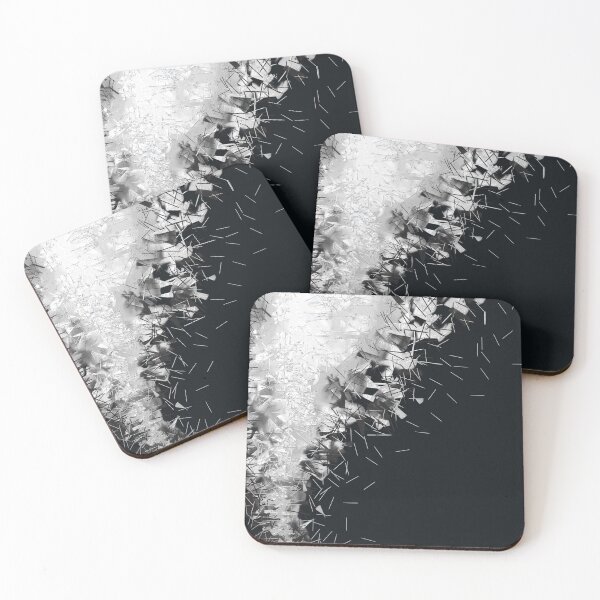 Item preview, Abstract black and white texture print. designed and sold by UVI-CA.