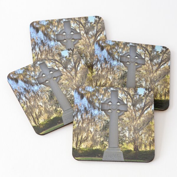 Item preview, Celtic Cross In Wesley Gardens Christ Church St Simons Georgia designed and sold by LisaWootenPhoto.