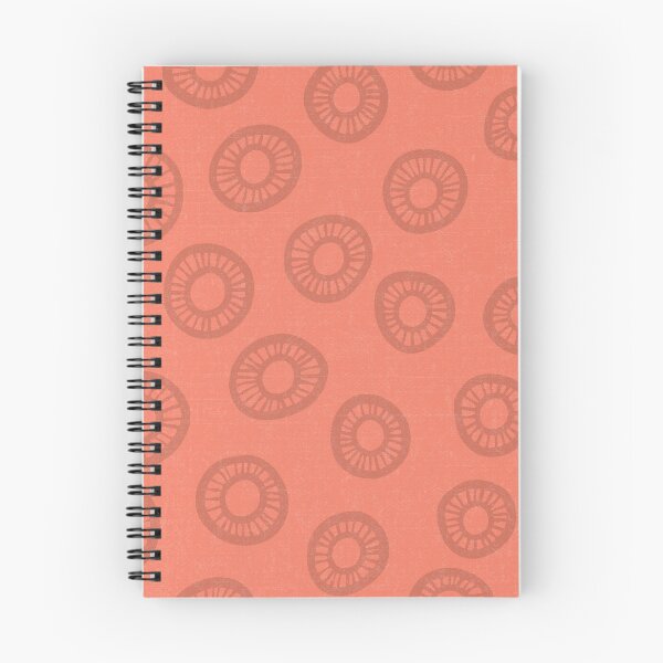 Item preview, DP262-4 Retro rings pattern in salmon designed and sold by DuckyRubin.