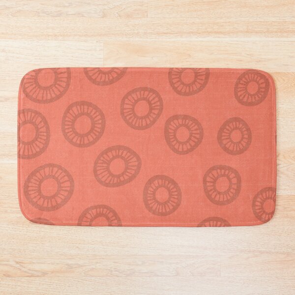 Item preview, DP262-4 Retro rings pattern in salmon designed and sold by DuckyRubin.