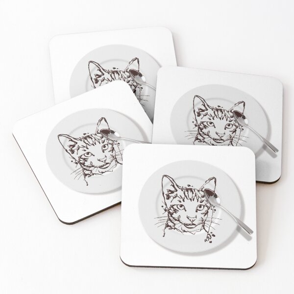 Item preview,  cat on the plate designed and sold by HandsomeCat.