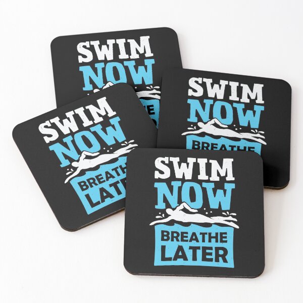 Item preview, Swim Now Breathe Later Swimming Swimmer Gift designed and sold by Marcid95.