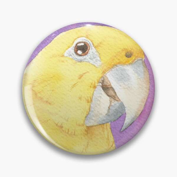Item preview, Golden parakeet conure watercolor yellow parrot guaruba designed and sold by L'Atelier Oranjade.