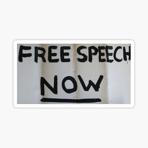 Item preview, Free Speech Now designed and sold by Peter Vance.