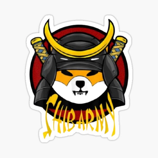 SHIB ARMY Crypto shirt Sticker