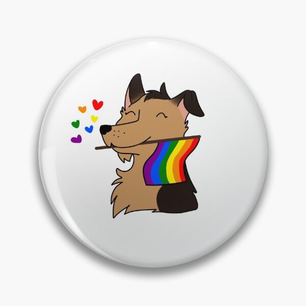 Item preview, Gay flag German Shepherd  designed and sold by JanelleChung.