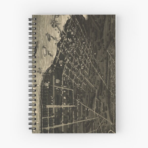 Item preview, Vintage Green Cove Springs FL Pictorial Map (1885) designed and sold by BravuraMedia.