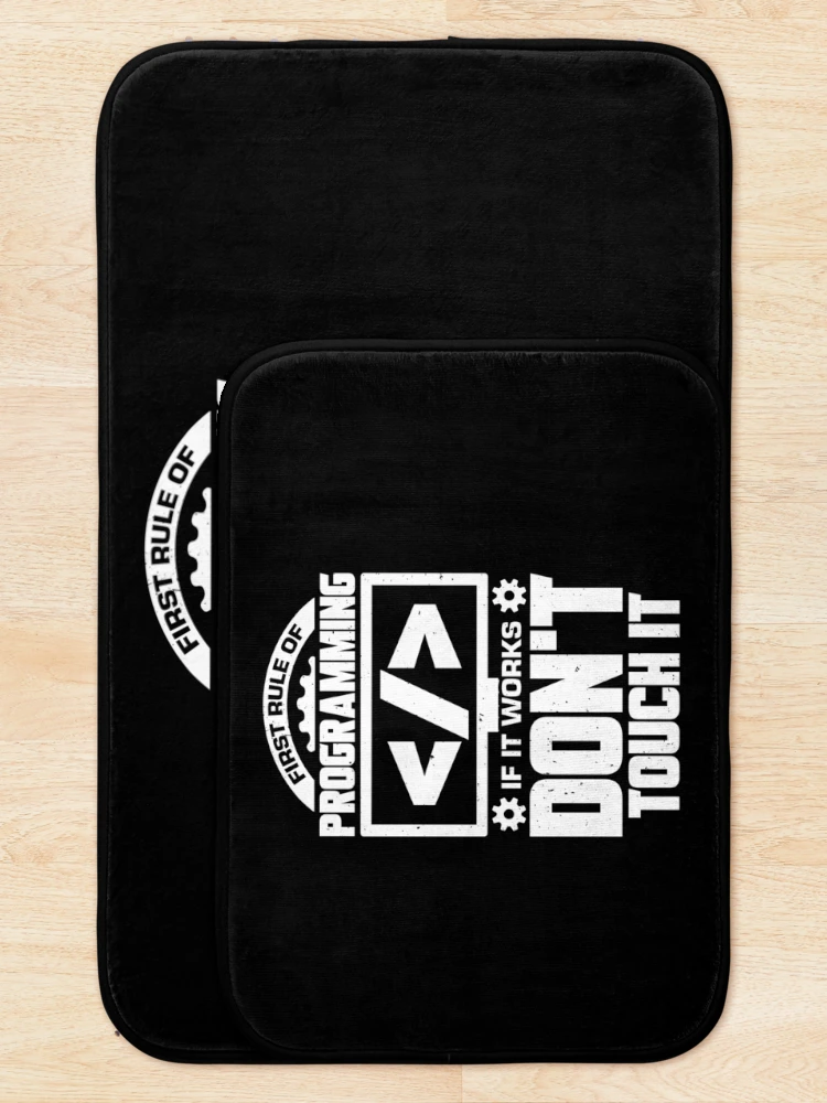 Thumbnail 5 of 6, Bath Mat, Funny Programming Coding Programmer Coder Gift designed and sold by Marcid95.
