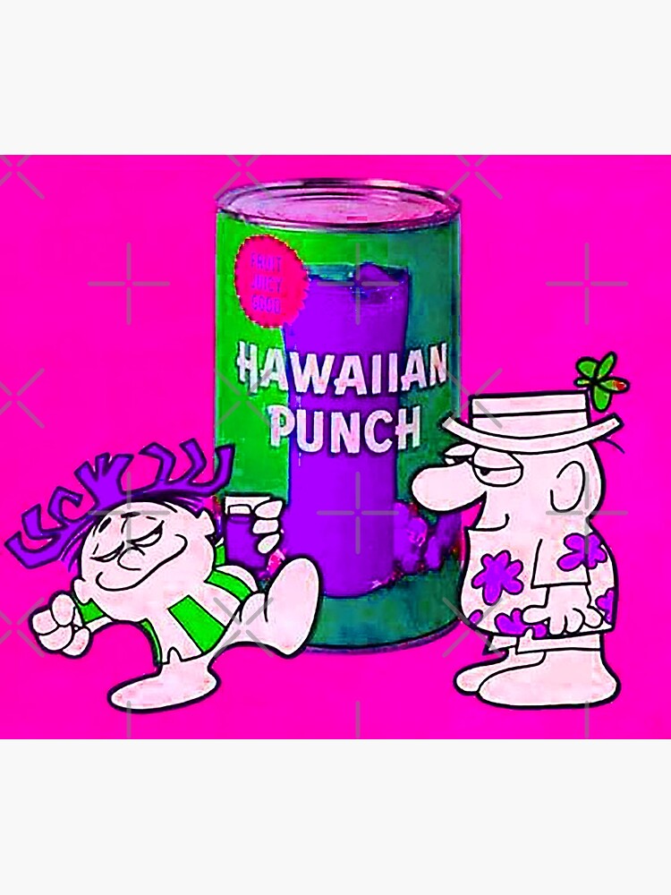 "Hawaiian Punch cartoon, 1970s, vintage, colorful, how bout a nice