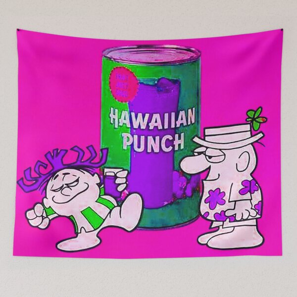 Item preview, Hawaiian Punch cartoon, 1970s, vintage, colorful, how bout a nice hawaiian punch  designed and sold by Nostrathomas66.