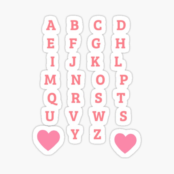 Alphabet Stickers for Sale