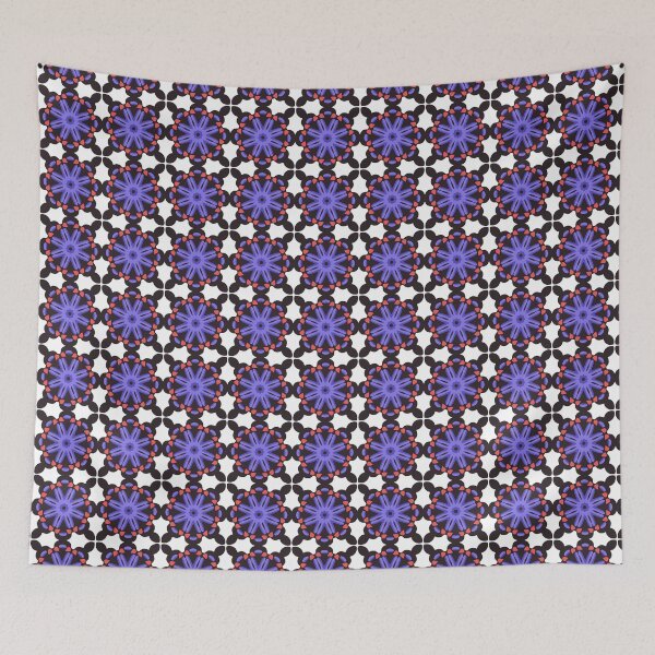 Item preview, Cool blue floral  seamless pattern designed and sold by seelya83.