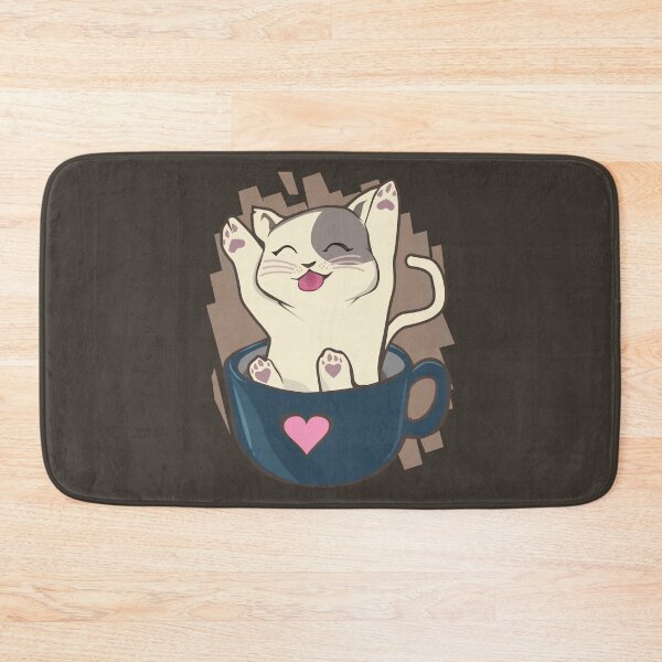 Item preview, Happy Cat and a Coffee Cup  designed and sold by mLoyal.