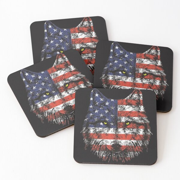 Item preview, 4th of July wolf usa flag shirt designed and sold by chanat3659.