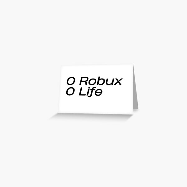Cartes De Vœux Sur Le Theme Robux Redbubble - carte robux pas cher