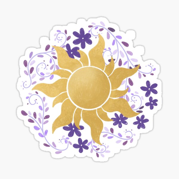 Rapunzel Sun | Glitter Tattoo Stencil – Henna Caravan