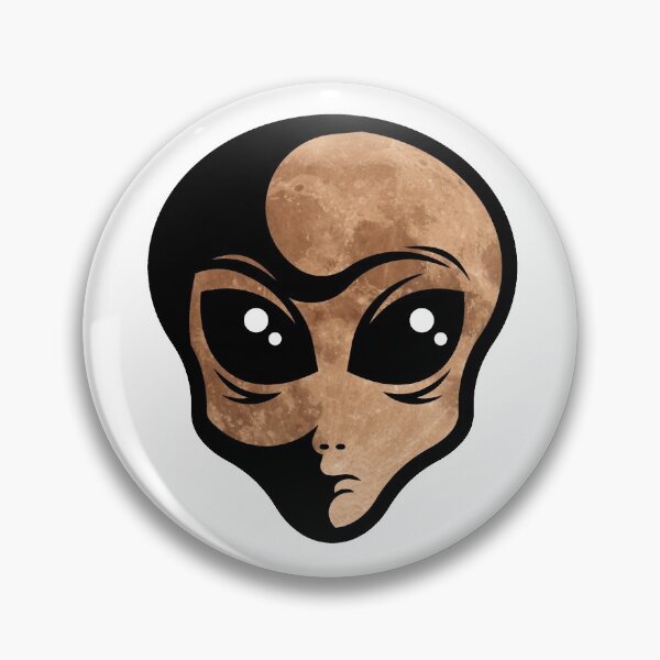 Item preview, Luna Alien Head designed and sold by BuzzySpaceBee.