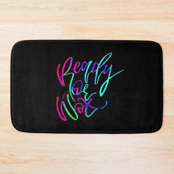 Item preview, Bridgit Mendler Ready or Not neon pink and blue calligraphy designed and sold by Ayberk Ülgen.