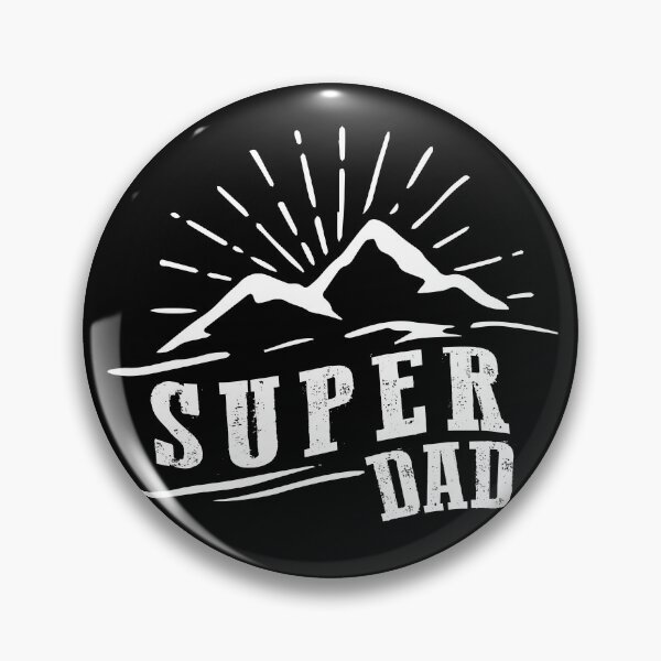 Item preview, Fathers Day Super Dad Vintage Summer Mountains designed and sold by ZimbomDesigner.