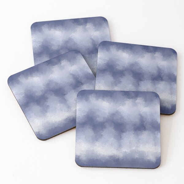 Item preview, Abstract white and blue, artistic, texture print. designed and sold by UVI-CA.