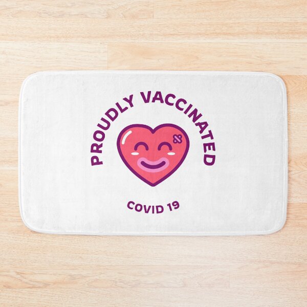 Item preview, Proudly vaccinated Covid 19 designed and sold by Swarna Anooroop.