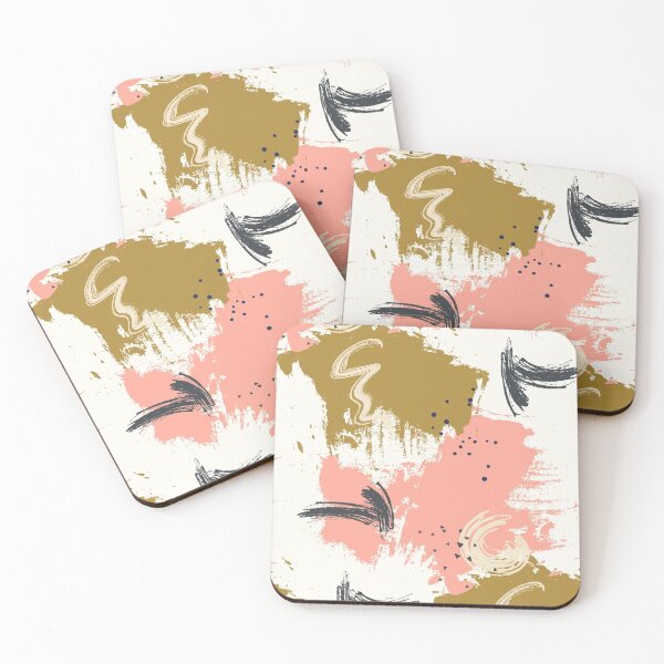 Item preview, Abstract minimal interior decor khaki pink  designed and sold by Milatoo.