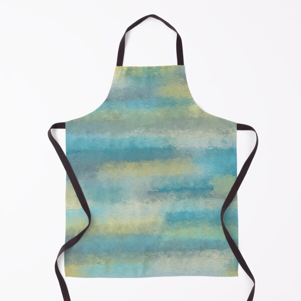 Item preview, Abstract yellow turquoise, art, texture print. designed and sold by UVI-CA.