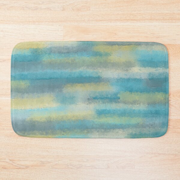 Item preview, Abstract yellow turquoise, art, texture print. designed and sold by UVI-CA.
