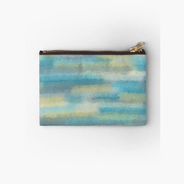 Item preview, Abstract yellow turquoise, art, texture print. designed and sold by UVI-CA.