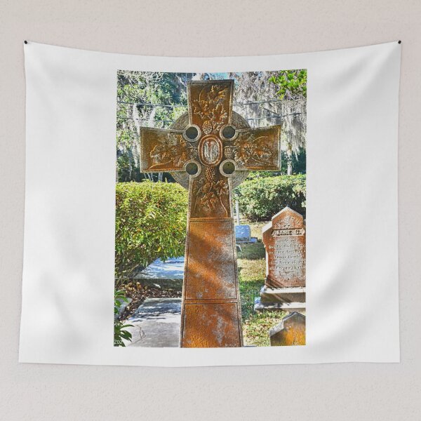 Item preview, A Celtic Cross At Christ Church St. Simons Georgia designed and sold by LisaWootenPhoto.