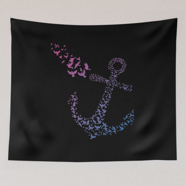 Item preview, Anchor Seagulls Bremen & Hamburg Ostfriesland North Sea Baltic Sea designed and sold by Lenny Stahl.