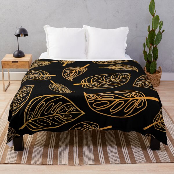 Item preview, Golden swiss cheese monstera leaves designed and sold by kkanchan.
