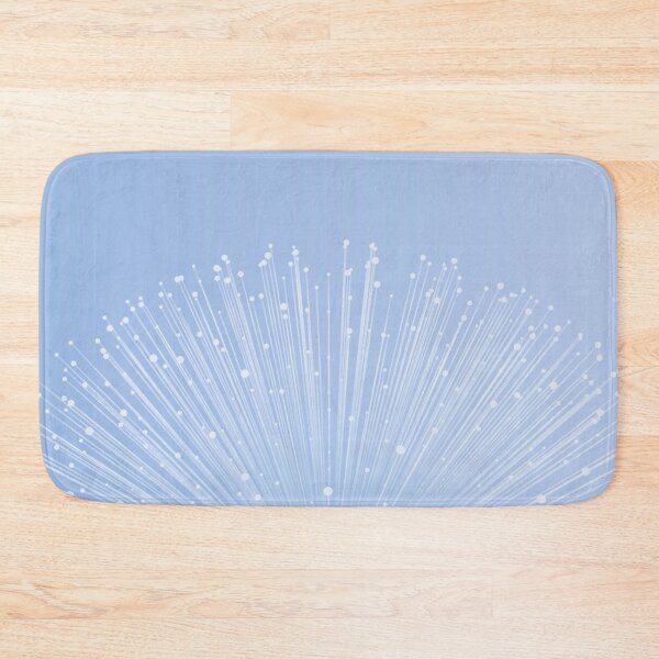 Item preview, Dandelion wind flowers on pastel blue background  designed and sold by aartidote.