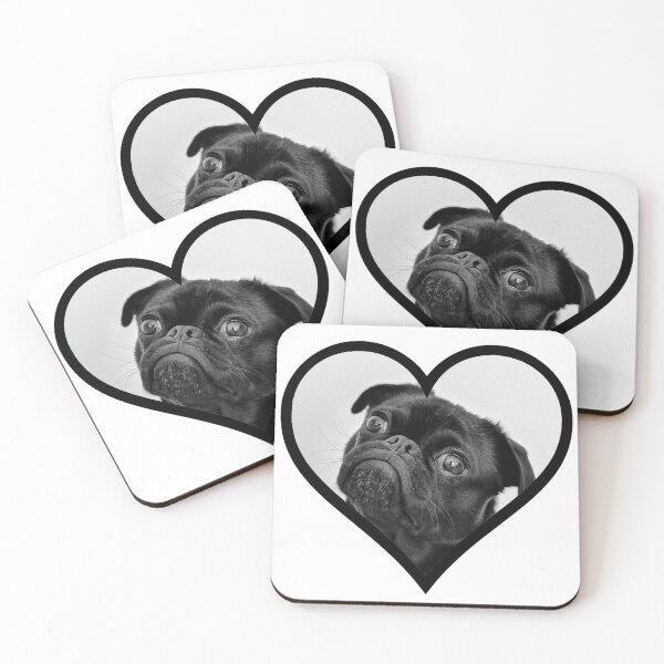 Item preview, Pug Heart designed and sold by BuzzySpaceBee.