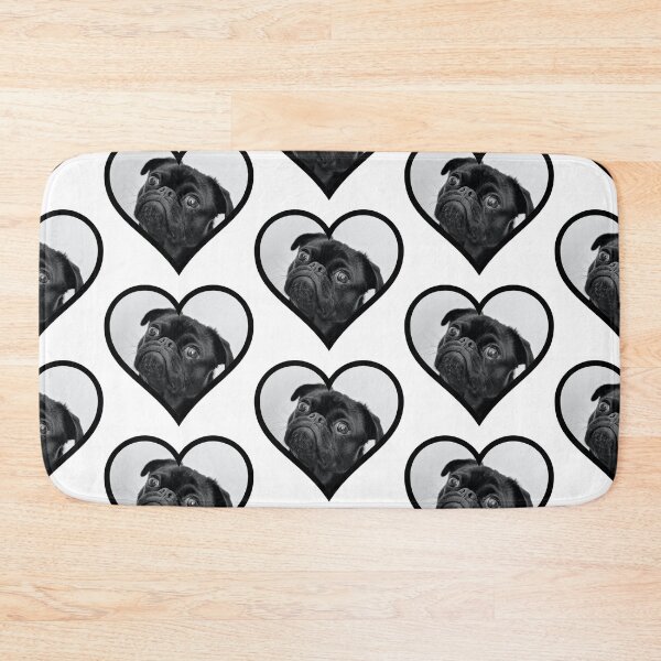 Item preview, Pug Heart designed and sold by BuzzySpaceBee.