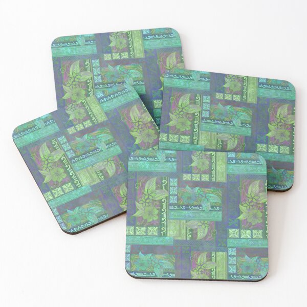 Item preview, Polynesian-Quilted Look Tapa Art Board designed and sold by sunnthreads.