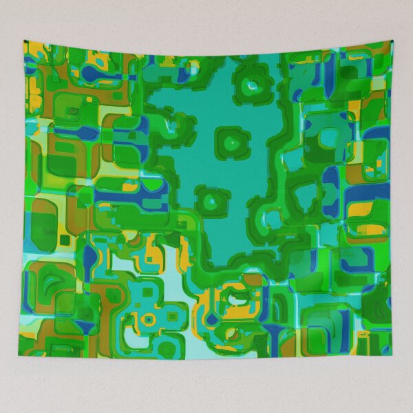 Item preview, Geo location - abstract landscape designed and sold by Xdelacra.