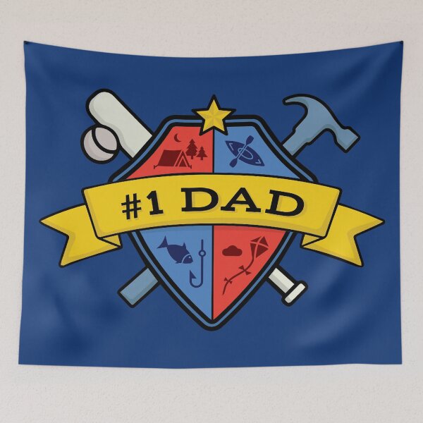 Item preview, Dad #1 designed and sold by BelleriDesign.