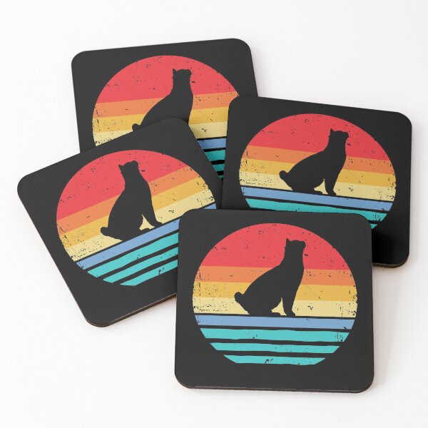 Item preview, Manx Cat Vintage Sunset Retro Cat designed and sold by mejeoshop.