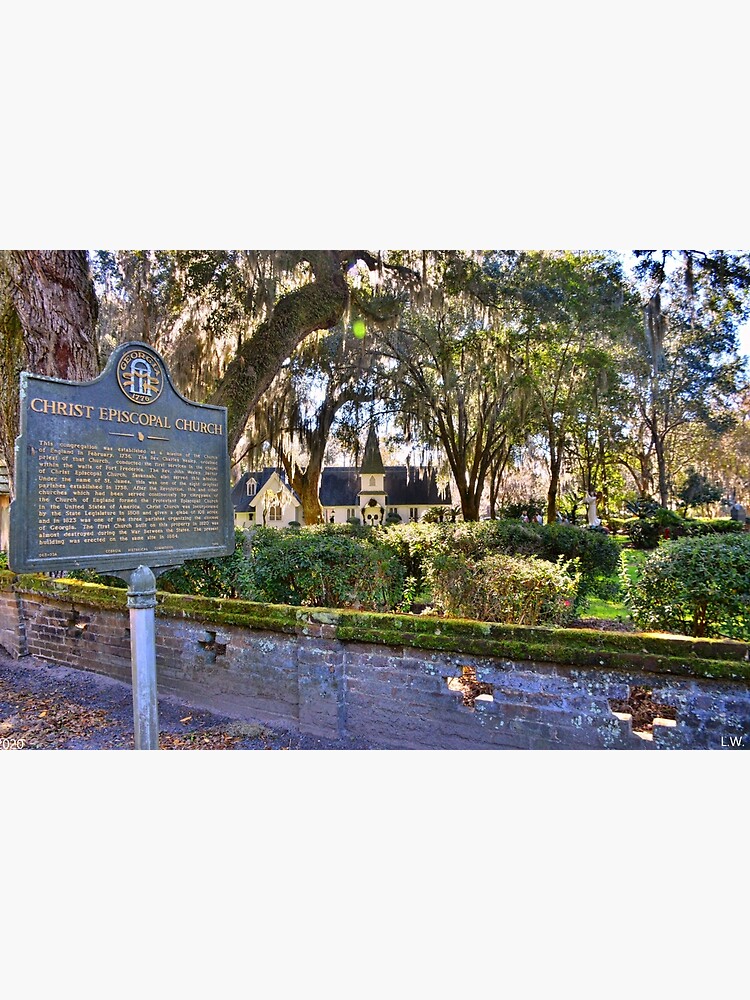 "Christ Church And Historical Marker St. Simons Poster for Sale by LisaWootenPhoto