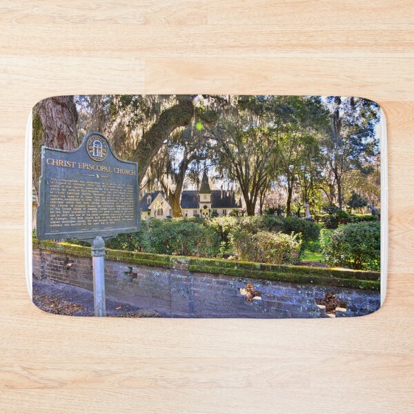 Item preview, Christ Church And Historical Marker St. Simons Georgia designed and sold by LisaWootenPhoto.