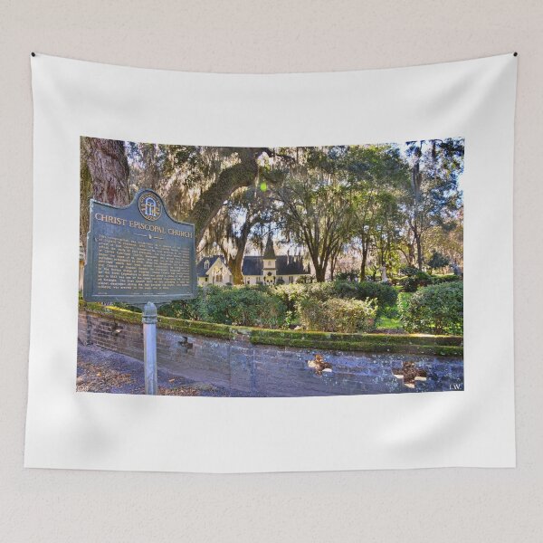 Item preview, Christ Church And Historical Marker St. Simons Georgia designed and sold by LisaWootenPhoto.