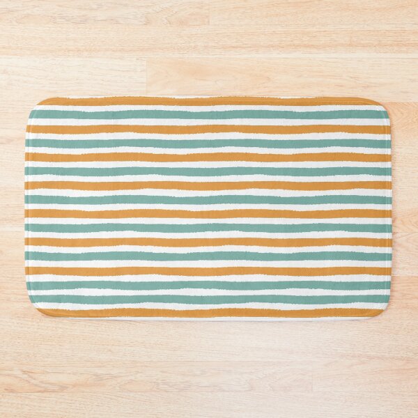 Item preview, Fun Summer Green Orange Stripes  designed and sold by travellb.