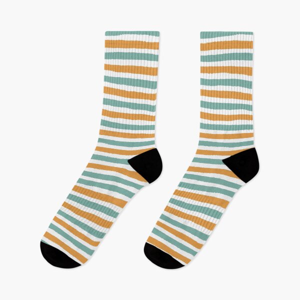 Item preview, Fun Summer Green Orange Stripes  designed and sold by travellb.