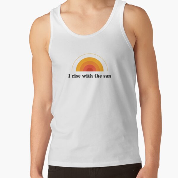 morning person design tees t-shirt quotes message positive sun Tank Top