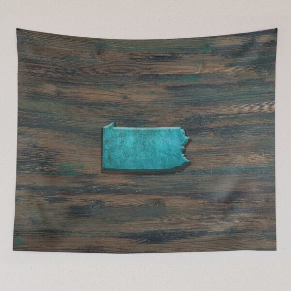 Item preview, Pennsylvania Shape Teal designed and sold by Jared Davies.