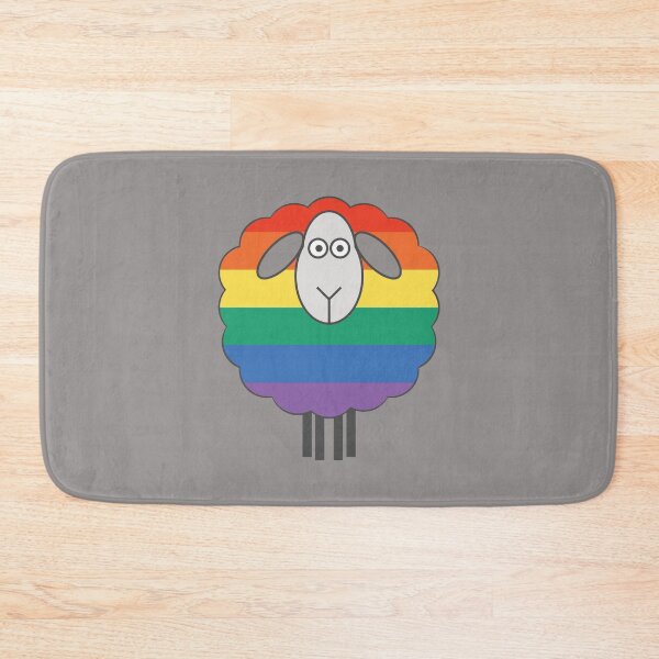 Item preview, Rainbow Pride Flag Patterned Sheep designed and sold by MacPean.