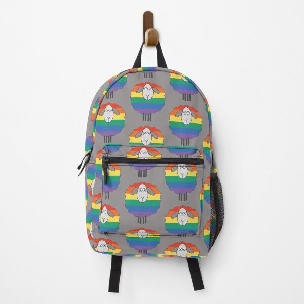Item preview, Rainbow Pride Flag Patterned Sheep designed and sold by MacPean.
