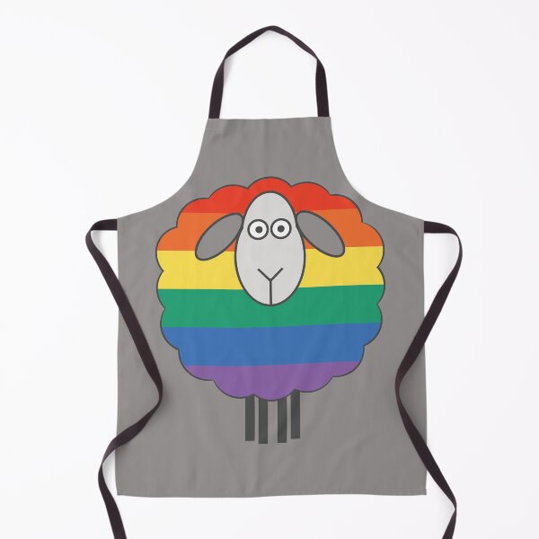 Item preview, Rainbow Pride Flag Patterned Sheep designed and sold by MacPean.