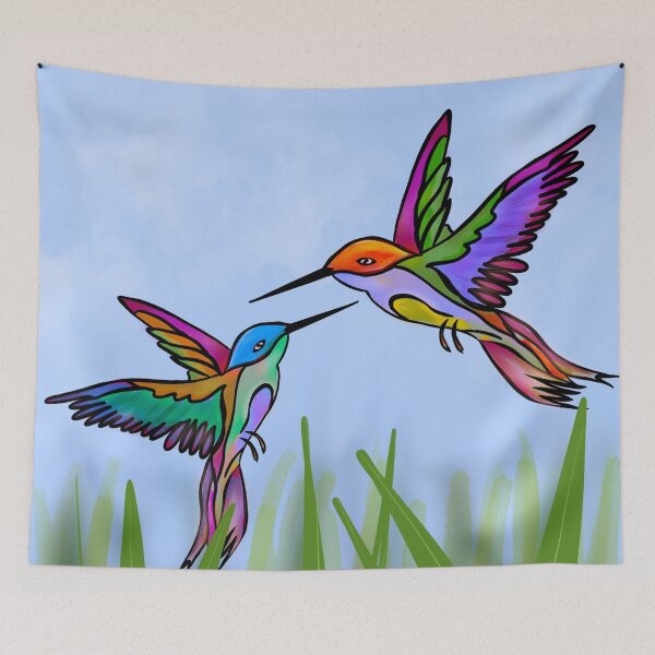 Item preview, Hummingbird Sweethearts  designed and sold by ArtishbyLisa.